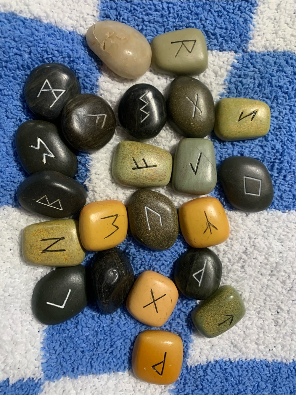 Elder Futhark Rune Stone Set  X